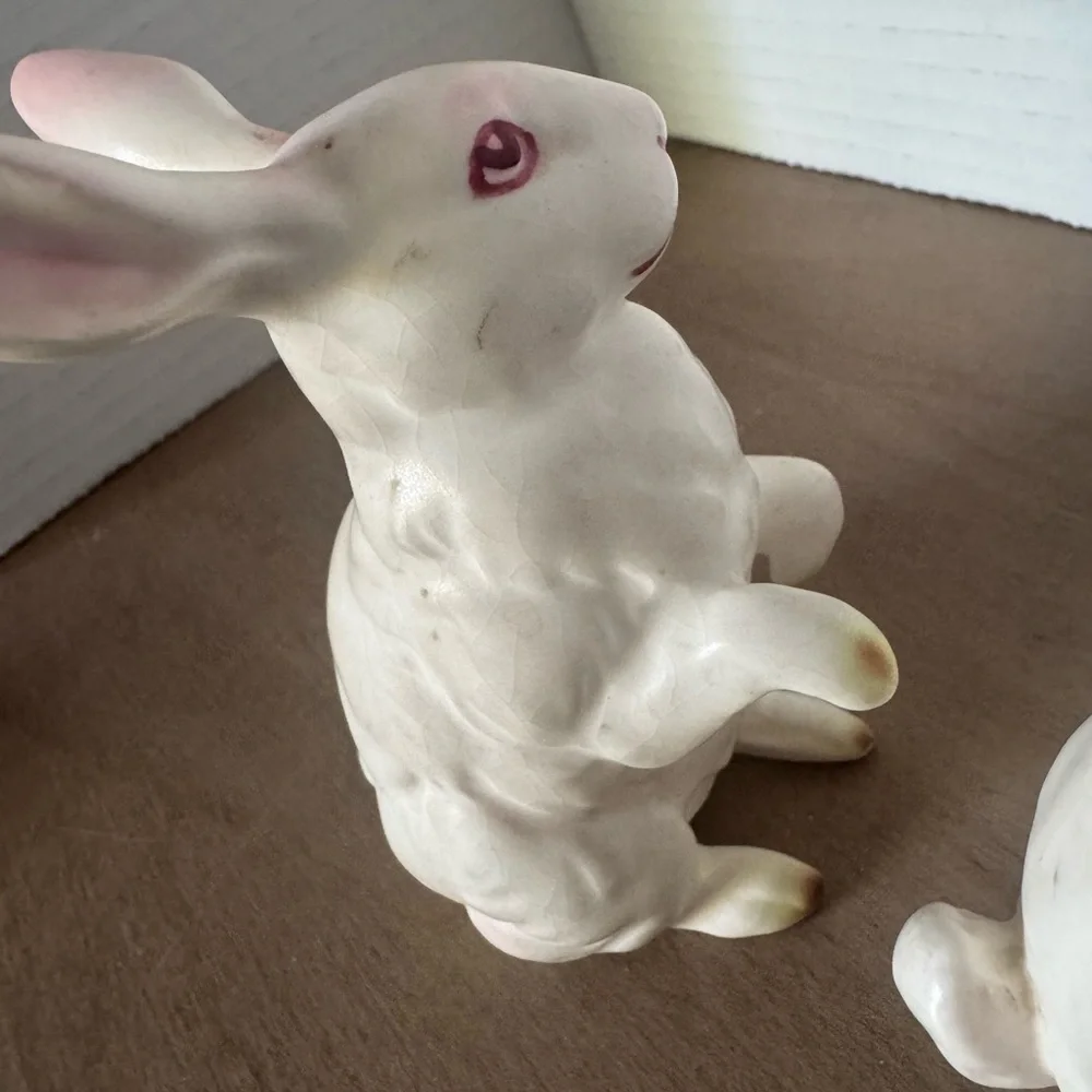 Lefton Vintage Rabbit Decor